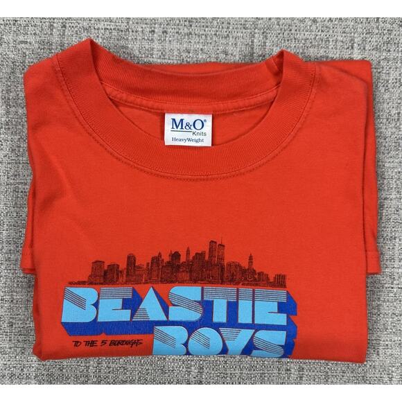 Vintage Beastie Boys 2004 Shirt Sz M Orange To The 5 Boroughs Graphic Band Y2K - Picture 12 of 12